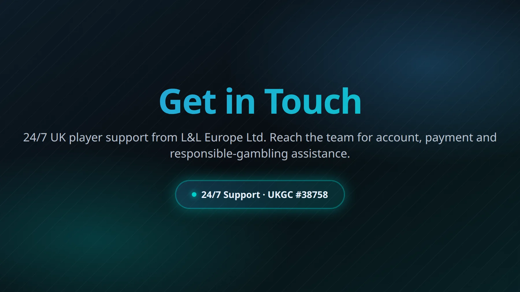 Yeti casino UK customer support and contact channels overview