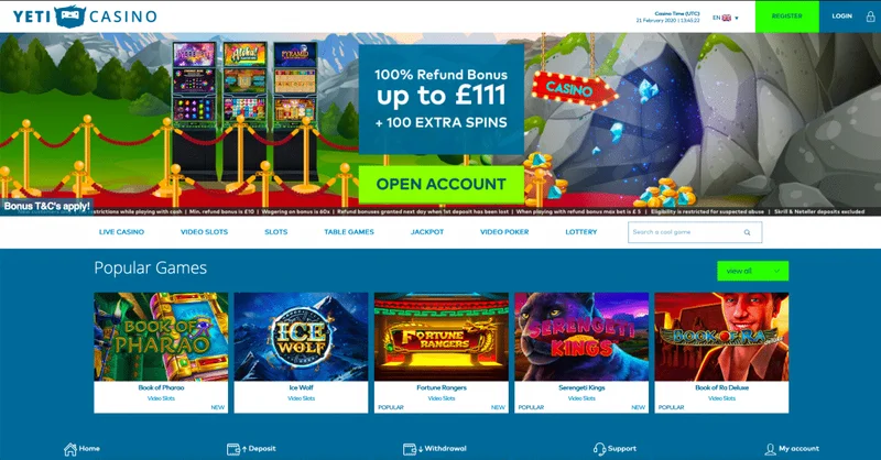 Yeti casino Player Reviews